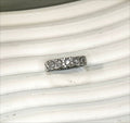 Mariam's Collection 18K Gold Vacuum Plating: Brass With Zircon Open Ring(MAC213) — Mariam's Collection branding close-up