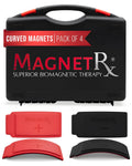MagnetRX Biomagnetic Therapy Arc Magnets — Neodymium & Silicone (4 Curved Magnets) — main product shot