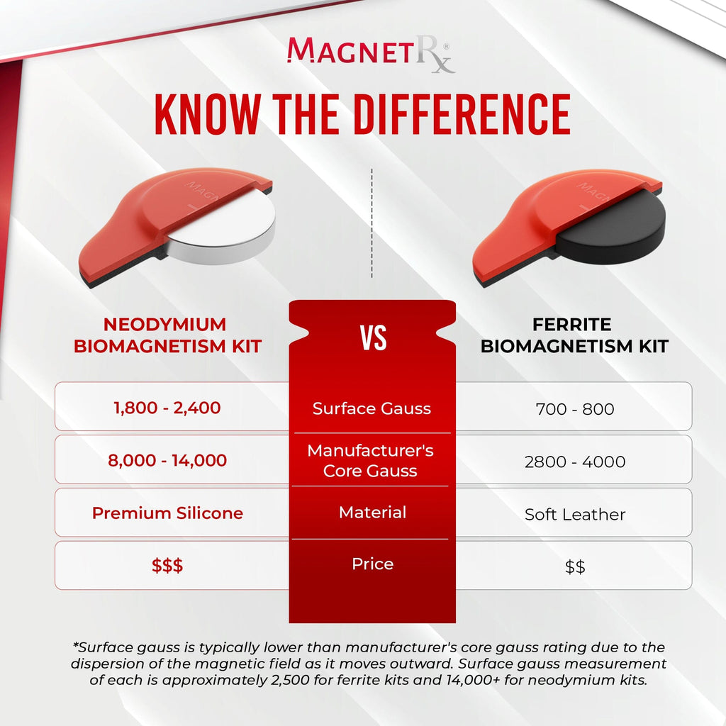 MagnetRX Biomagnetic Therapy Magnet Kit — Neodymium & Silicone (6 Mixed Unit) — lifestyle worn / used context