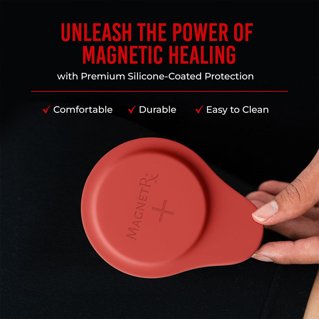 MagnetRX Biomagnetic Therapy Magnet Set — Neodymium & Silicone (2 Large Magnets) — detail shot 6