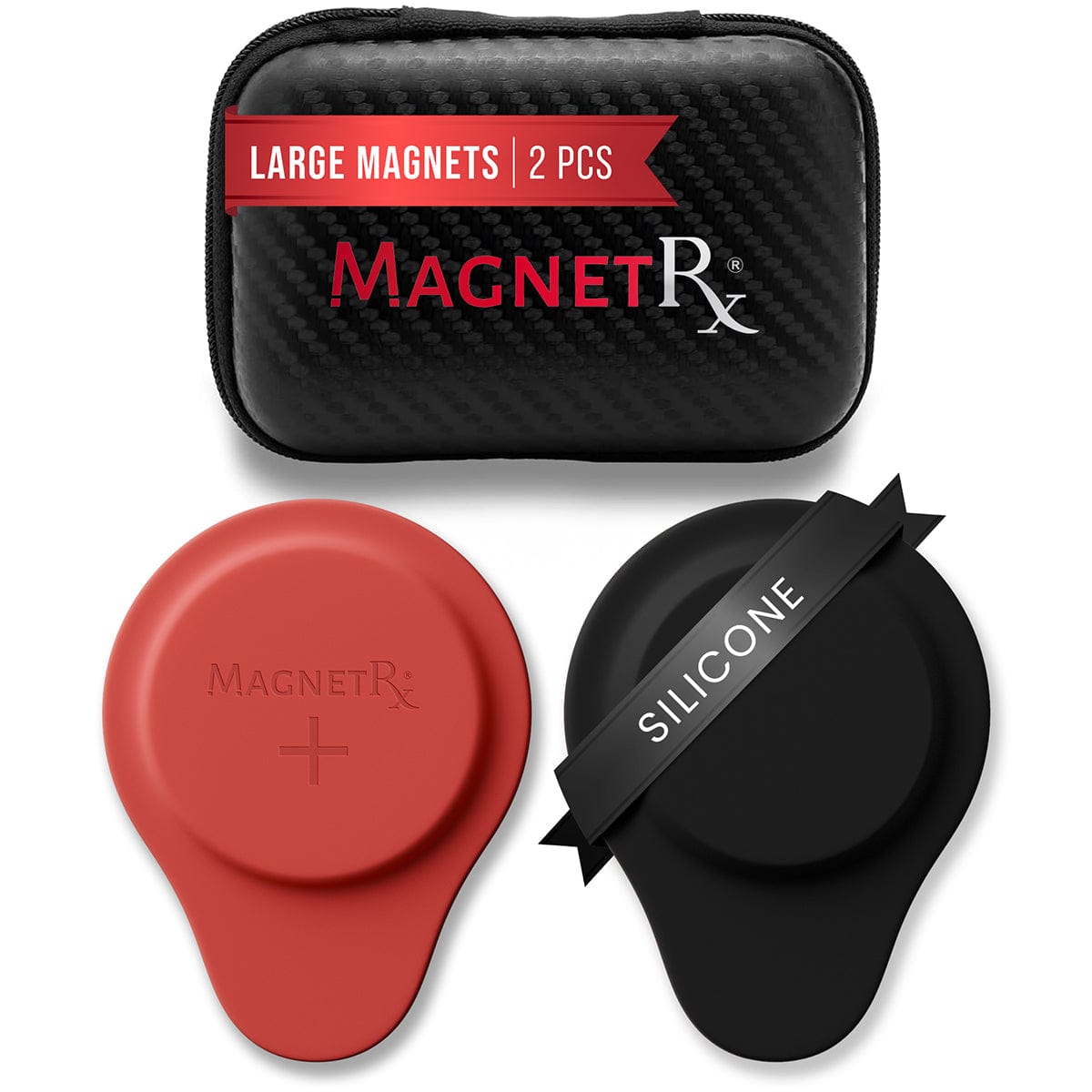 MagnetRX Biomagnetic Therapy Magnet Set — Neodymium & Silicone (2 Large Magnets) — detail shot 10