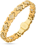 MagnetRX Clover Magnetic Bracelet for Women (Gold) — main product shot