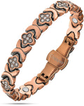 MagnetRX Copper Clover Magnetic Bracelet for Women — main product shot