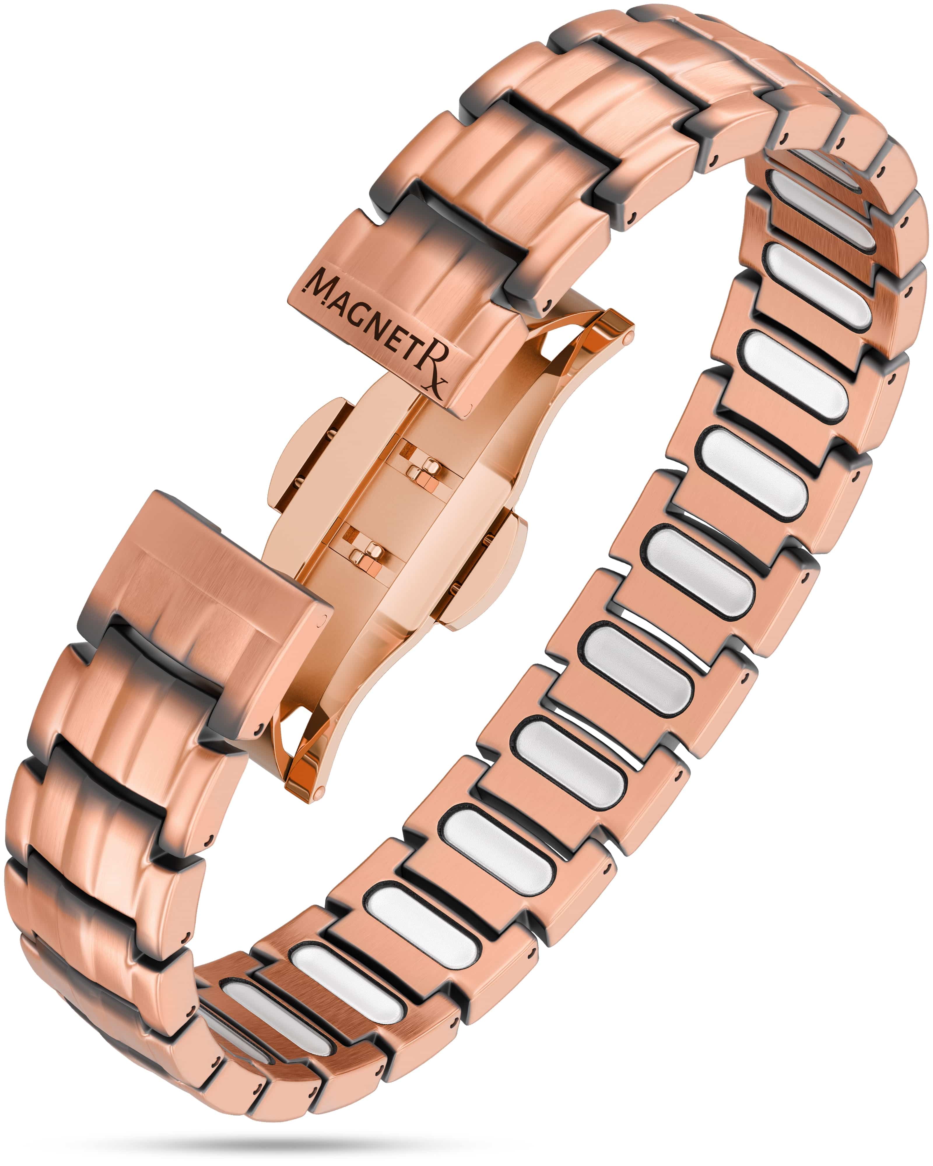 MagnetRX EllipseMAX Magnetic Copper Bracelet for Men — main product shot
