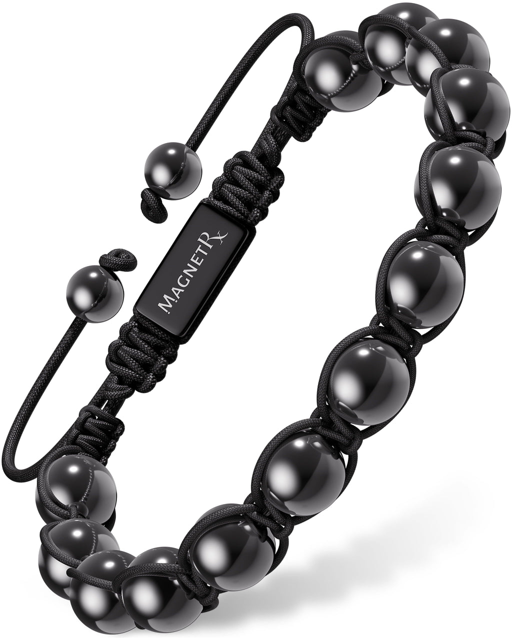 MagnetRX High Power Magnetic Hematite Bracelet Bali Style — main product shot