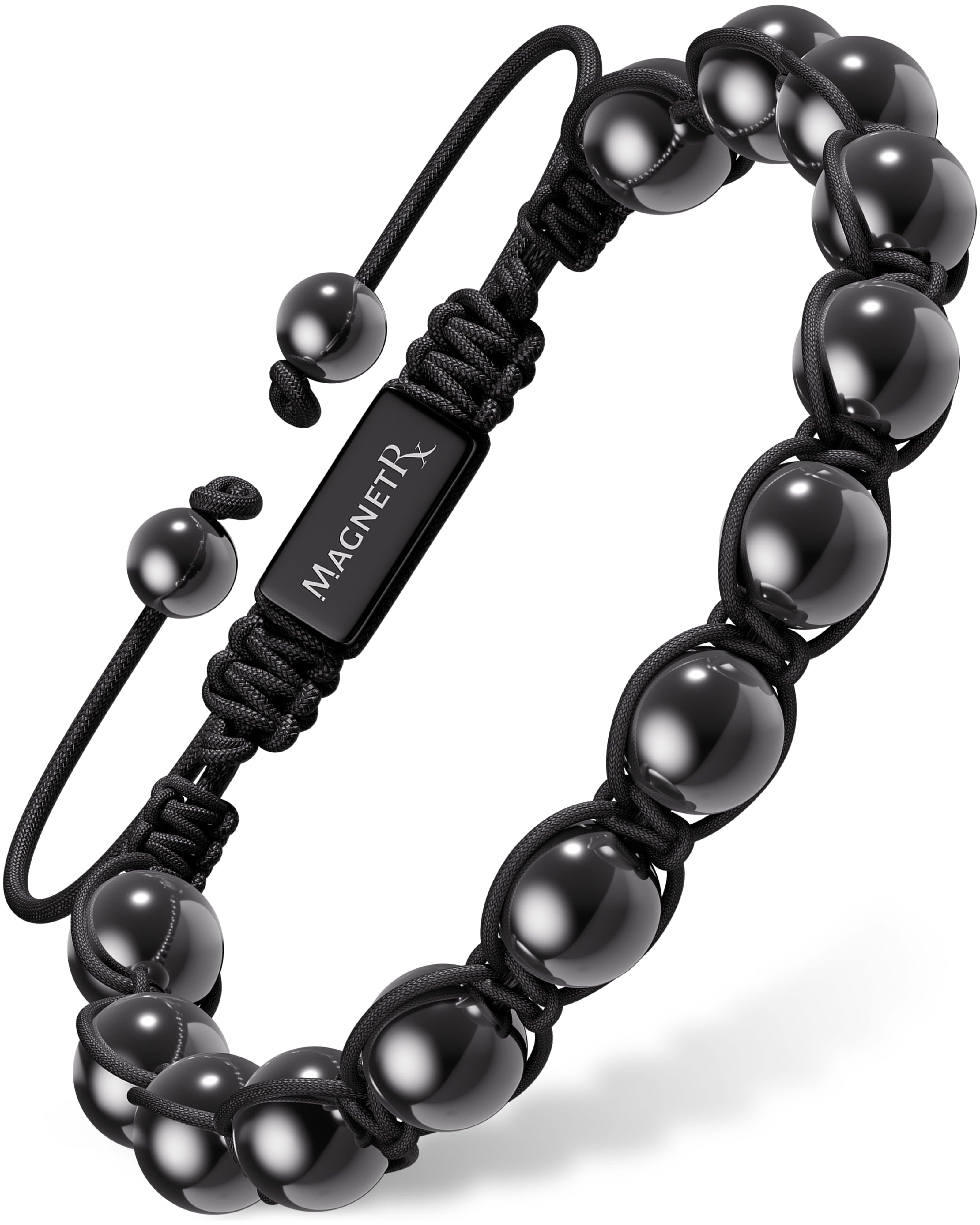 MagnetRX High Power Magnetic Hematite Bracelet Bali Style — main product shot