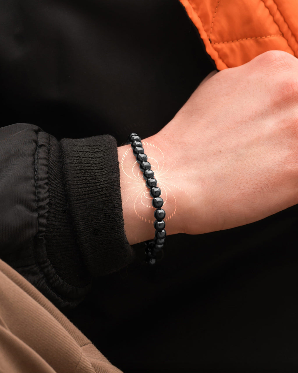 MagnetRX High Power Magnetic Hematite Bracelet Classic 6mm Bead — detail shot 9