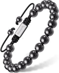 MagnetRX High Power Magnetic Hematite Bracelet Classic 8mm Bead — main product shot