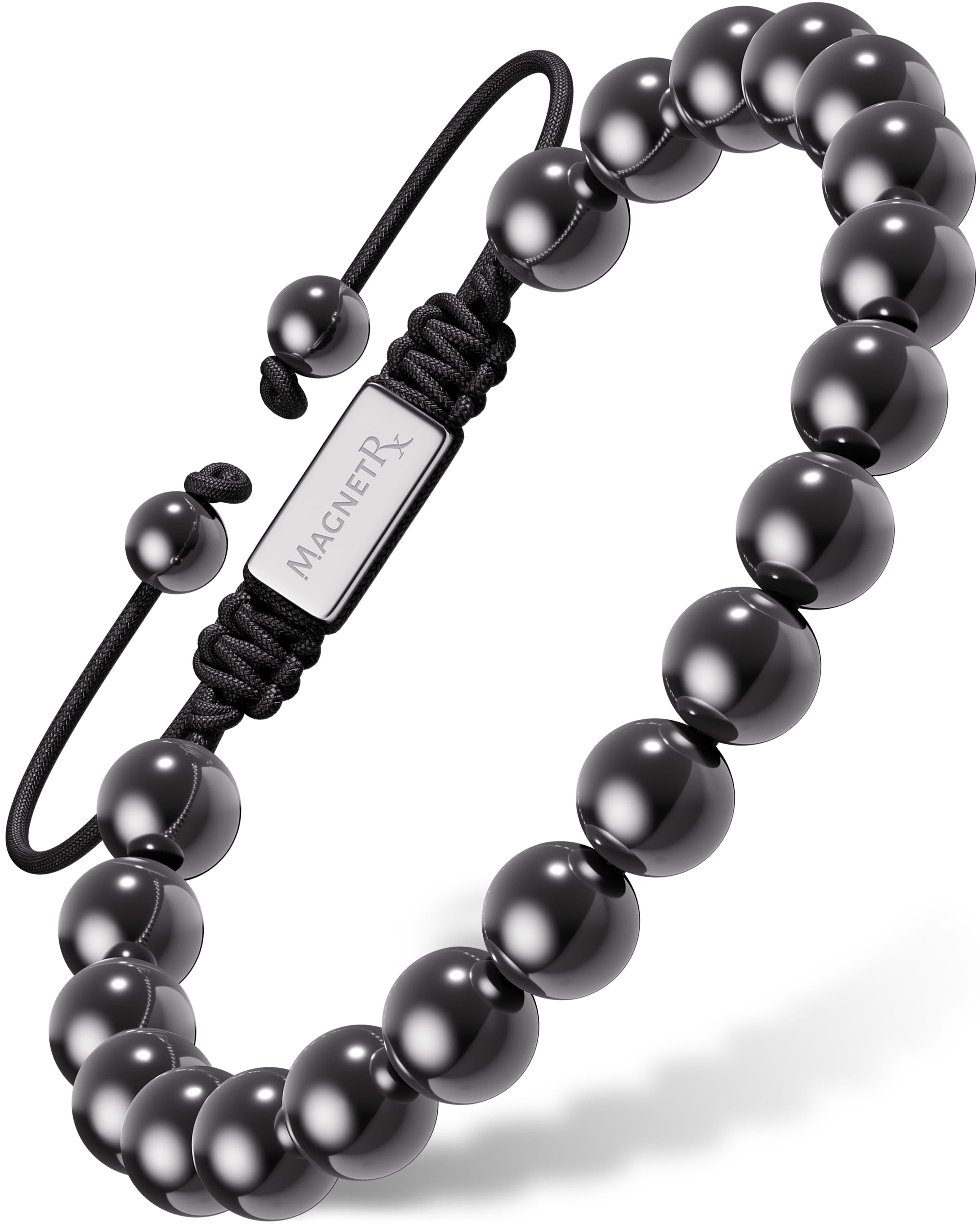MagnetRX High Power Magnetic Hematite Bracelet Classic 8mm Bead — main product shot