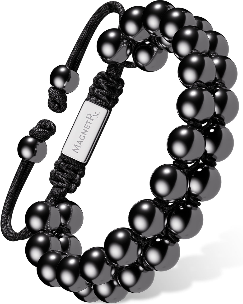 MagnetRX High Power Magnetic Hematite Bracelet Double Row — main product shot