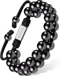 MagnetRX High Power Magnetic Hematite Bracelet Double Row — main product shot