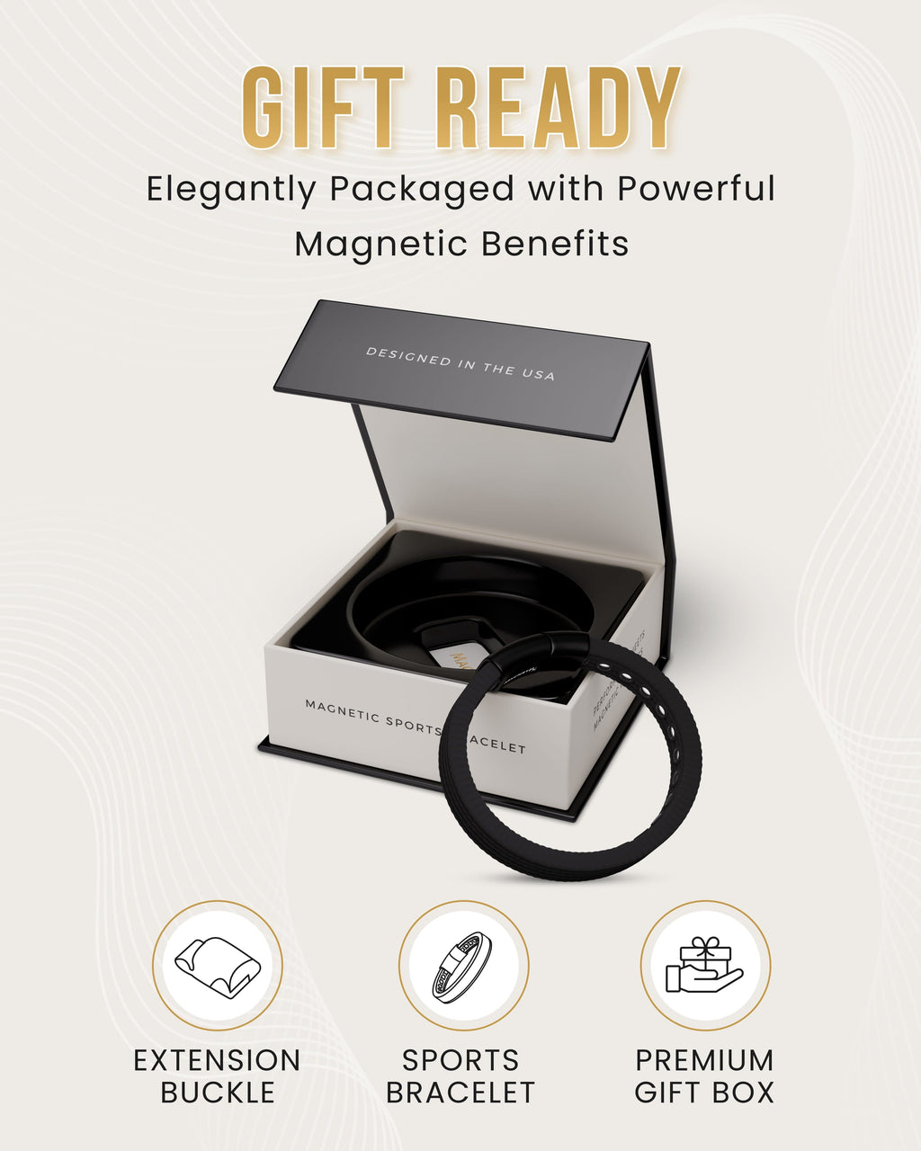 MagnetRX Magnetic Silicone Golf Bracelets (Classic) — lifestyle worn / used context