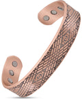 MagnetRX Stamped Celtic Mist Magnetic Copper Bracelet Cuff for Men — main product shot