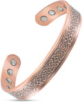 MagnetRX Stamped Shielded Knot Magnetic Copper Bracelet Cuff for Men — main product shot
