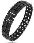MagnetRX Ultra Strength Magnetic Therapy Bracelet Black Classic — main product shot