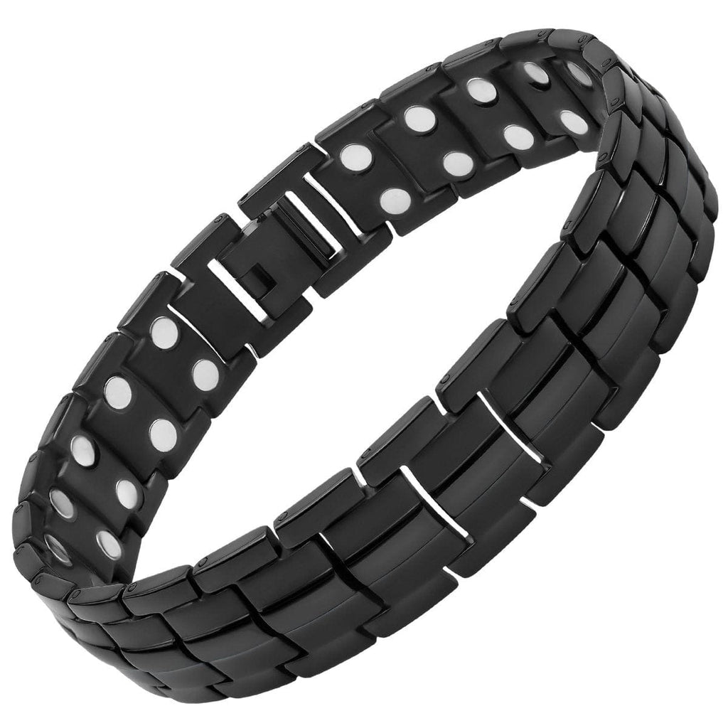 MagnetRX Ultra Strength Magnetic Therapy Bracelet Black Classic — detail shot 7