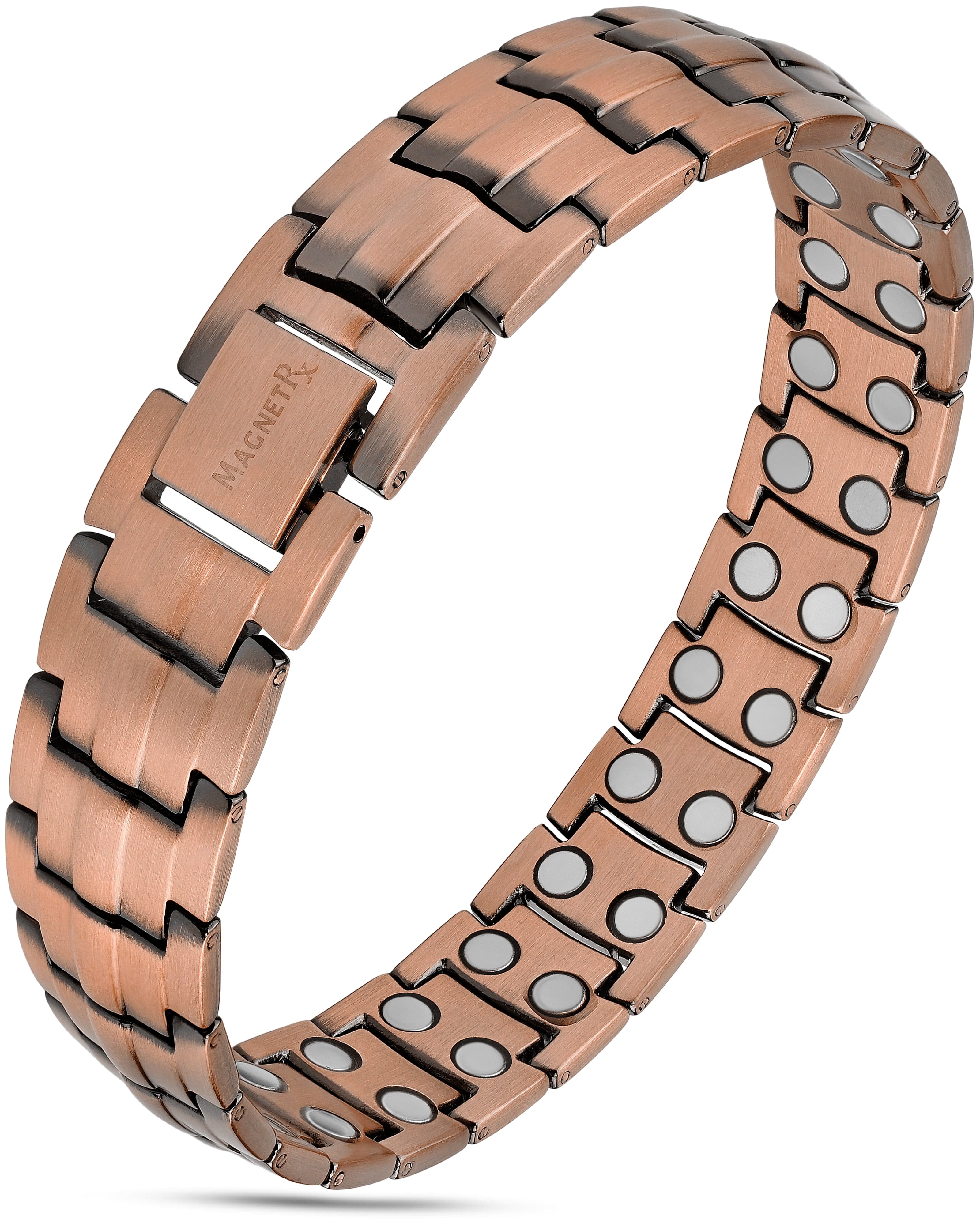 MagnetRX Ultra Strength Pure Copper Magnetic Therapy Bracelet (Classic) — main product shot