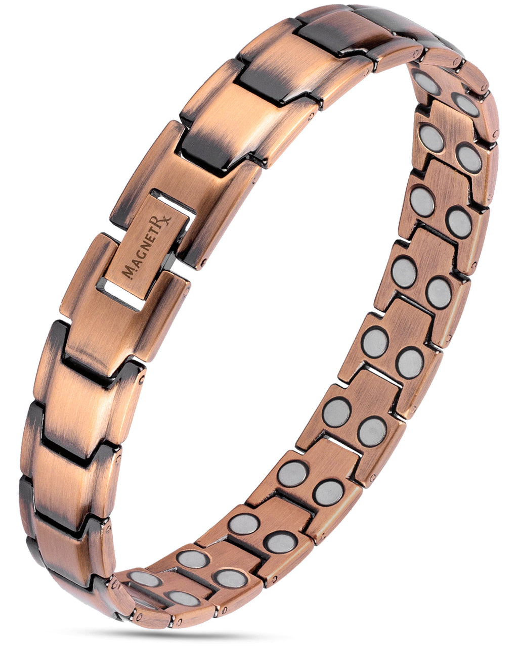 MagnetRX Ultra Strength Pure Copper Magnetic Therapy Bracelet (Leo) — main product shot