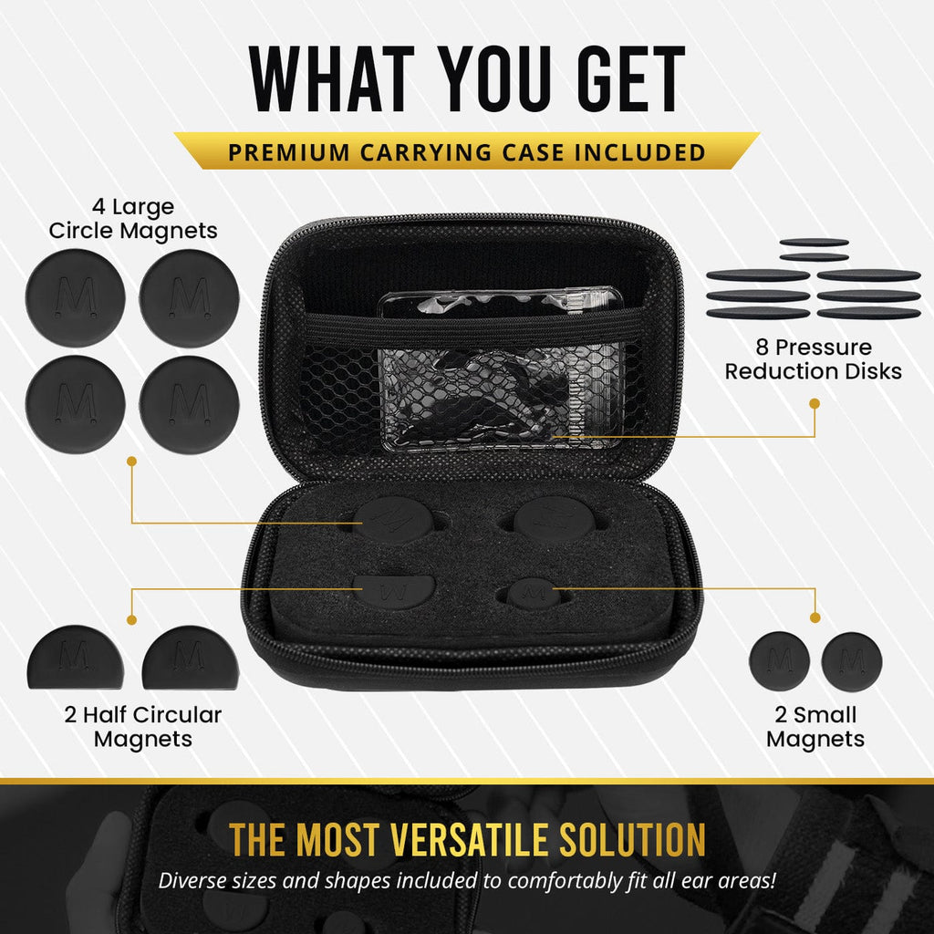 MagnetRX Cauliflower Ear Treatment Magnet Kit — MagnetRX branding close-up