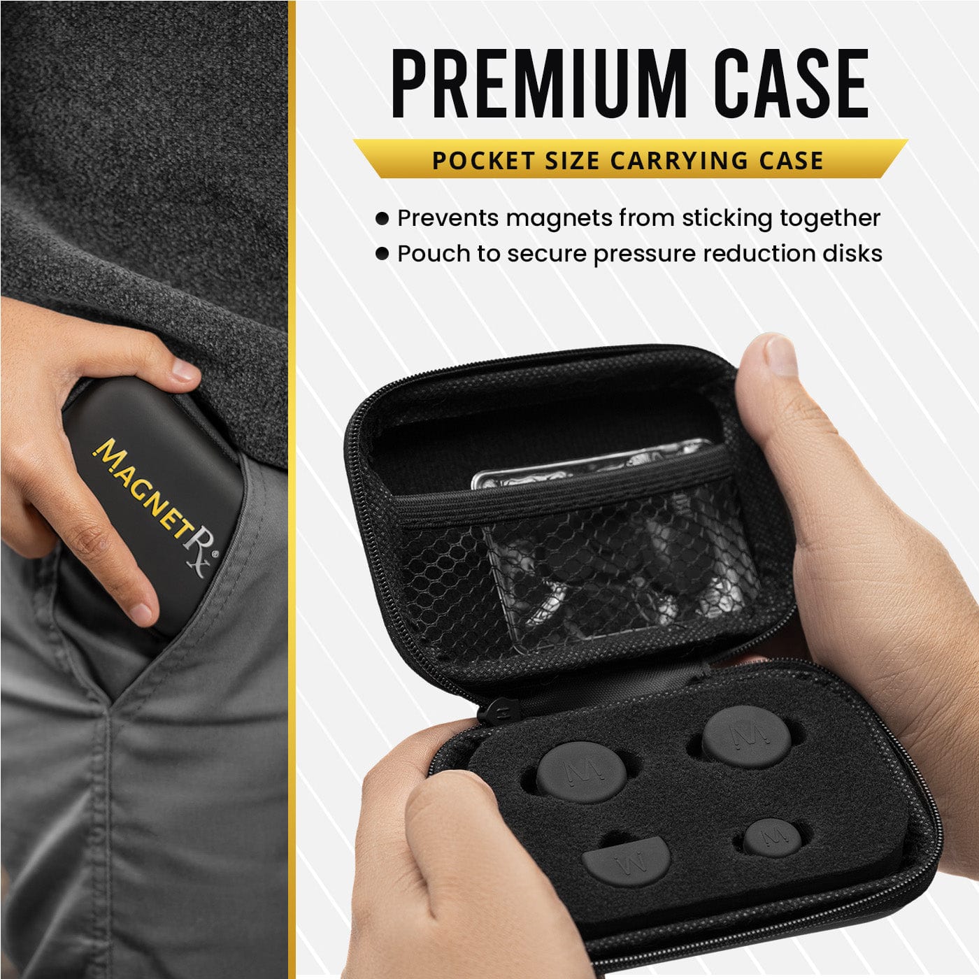 MagnetRX Cauliflower Ear Treatment Magnet Kit — lifestyle worn / used context