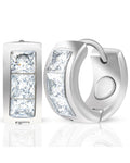 MagnetRX Crystal Magnetic Therapy Earrings for Women (Silver) — main product shot
