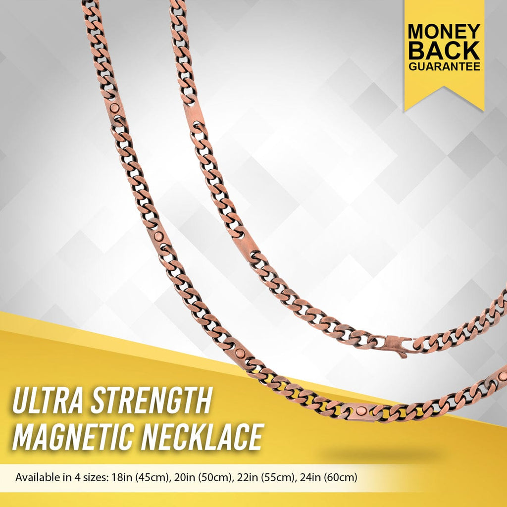 MagnetRX Copper Magnetic Therapy Necklace Curb Chain — necklace category context