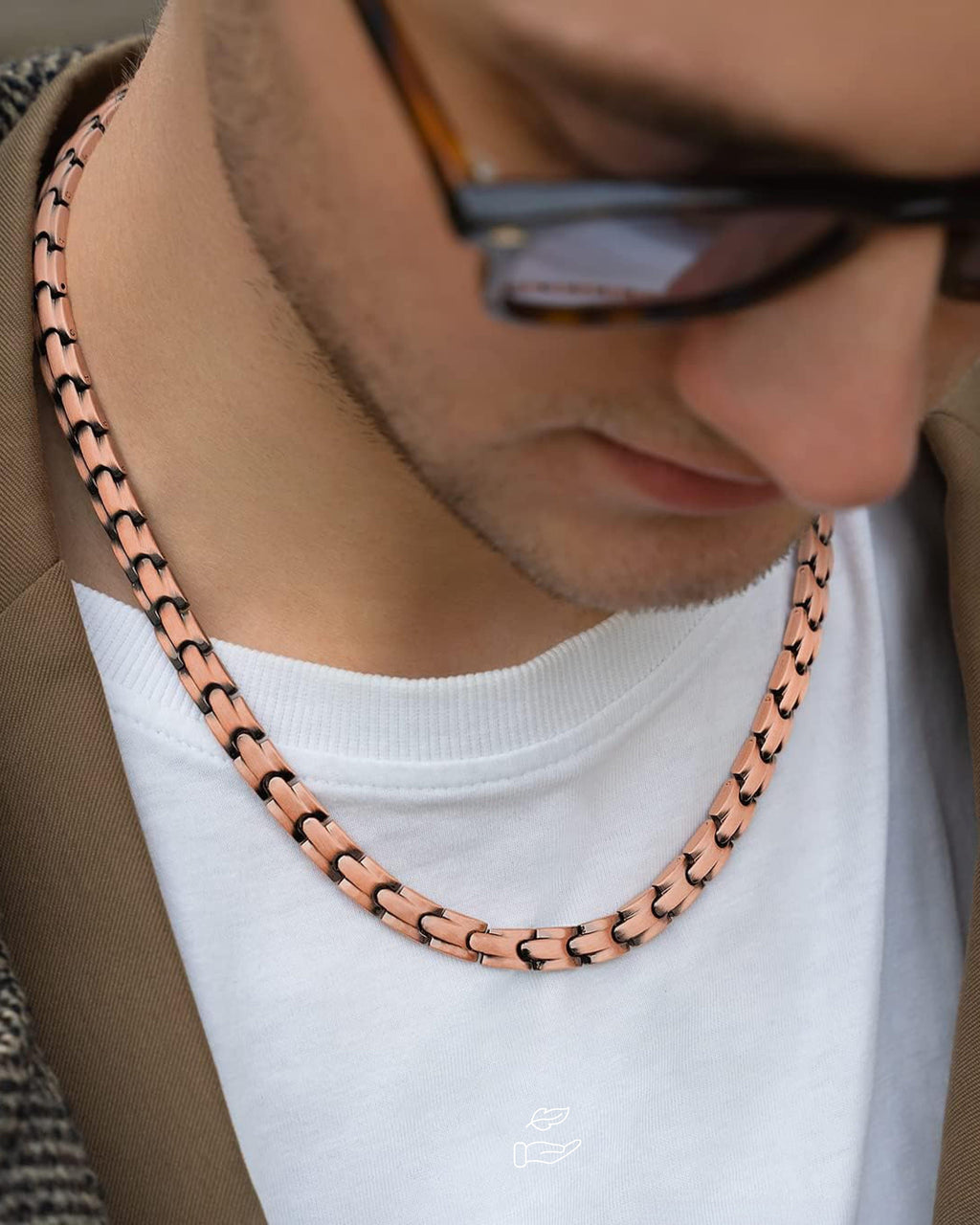 MagnetRX Powerful Copper Magnetic Therapy Necklace Classic Chain — detail shot 9