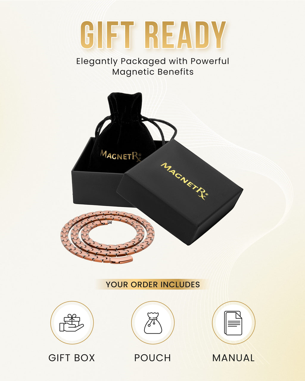 MagnetRX Powerful Copper Magnetic Therapy Necklace Classic Chain — detail shot 6