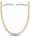 MagnetRX Powerful Silver & Gold Titanium Magnetic Therapy Necklace — main product shot