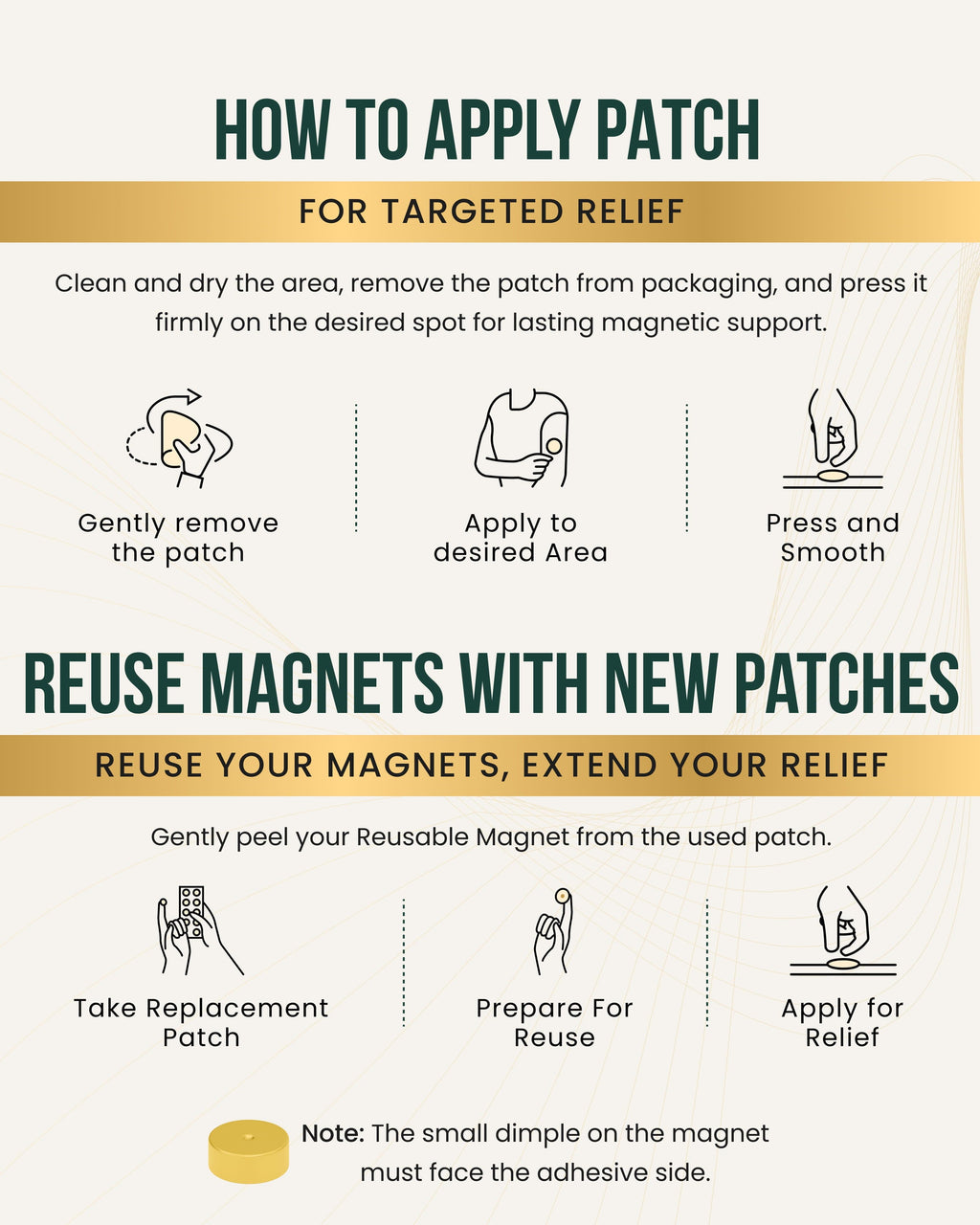 MagnetRX Magnetic Patches Spot Therapy Tape with Magnets (20 Pack) — detail shot 6