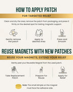 MagnetRX Magnetic Patches Spot Therapy Tape with Magnets (20 Pack) — detail shot 6