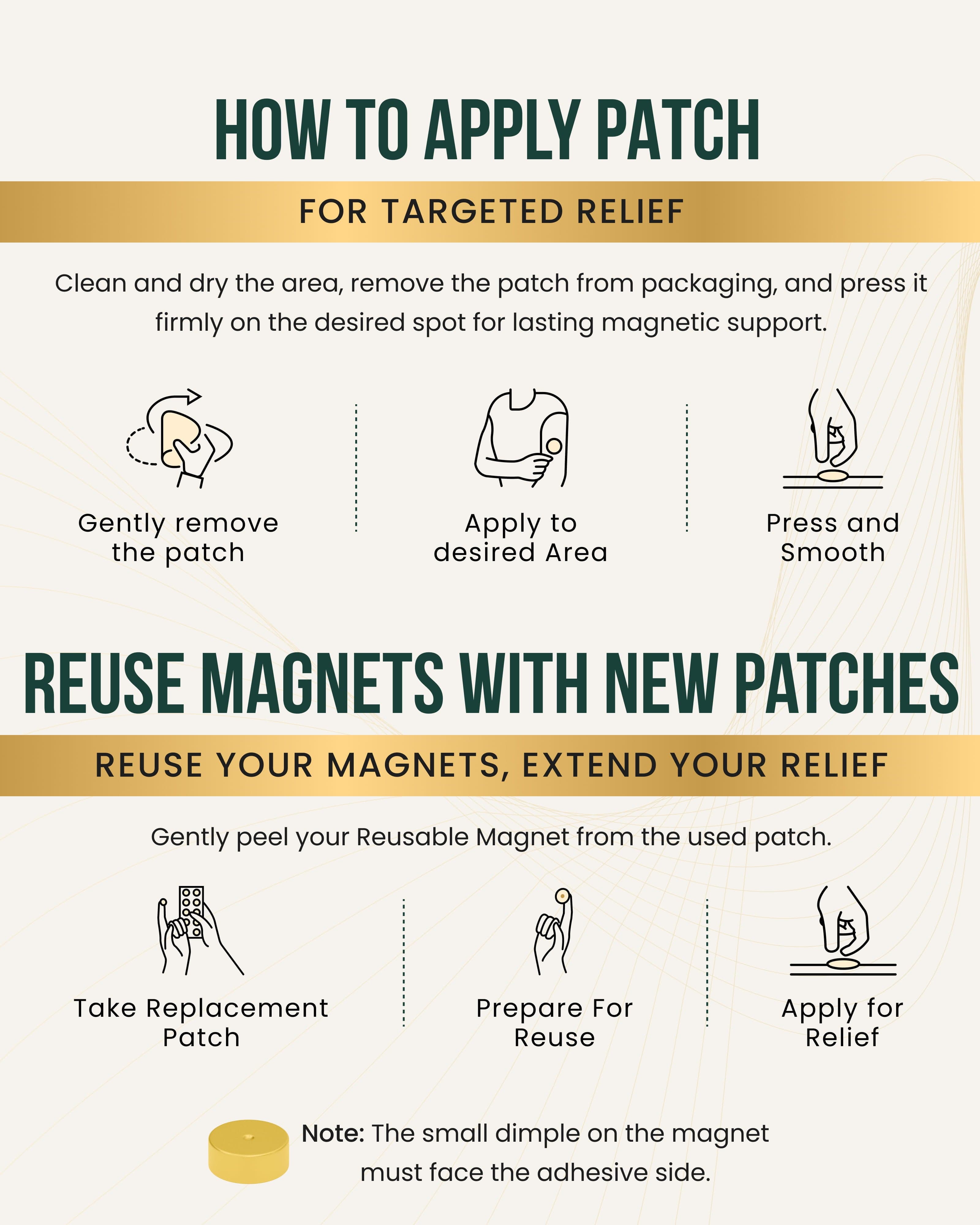MagnetRX Magnetic Patches Spot Therapy Tape with Magnets (20 Pack) — detail shot 6
