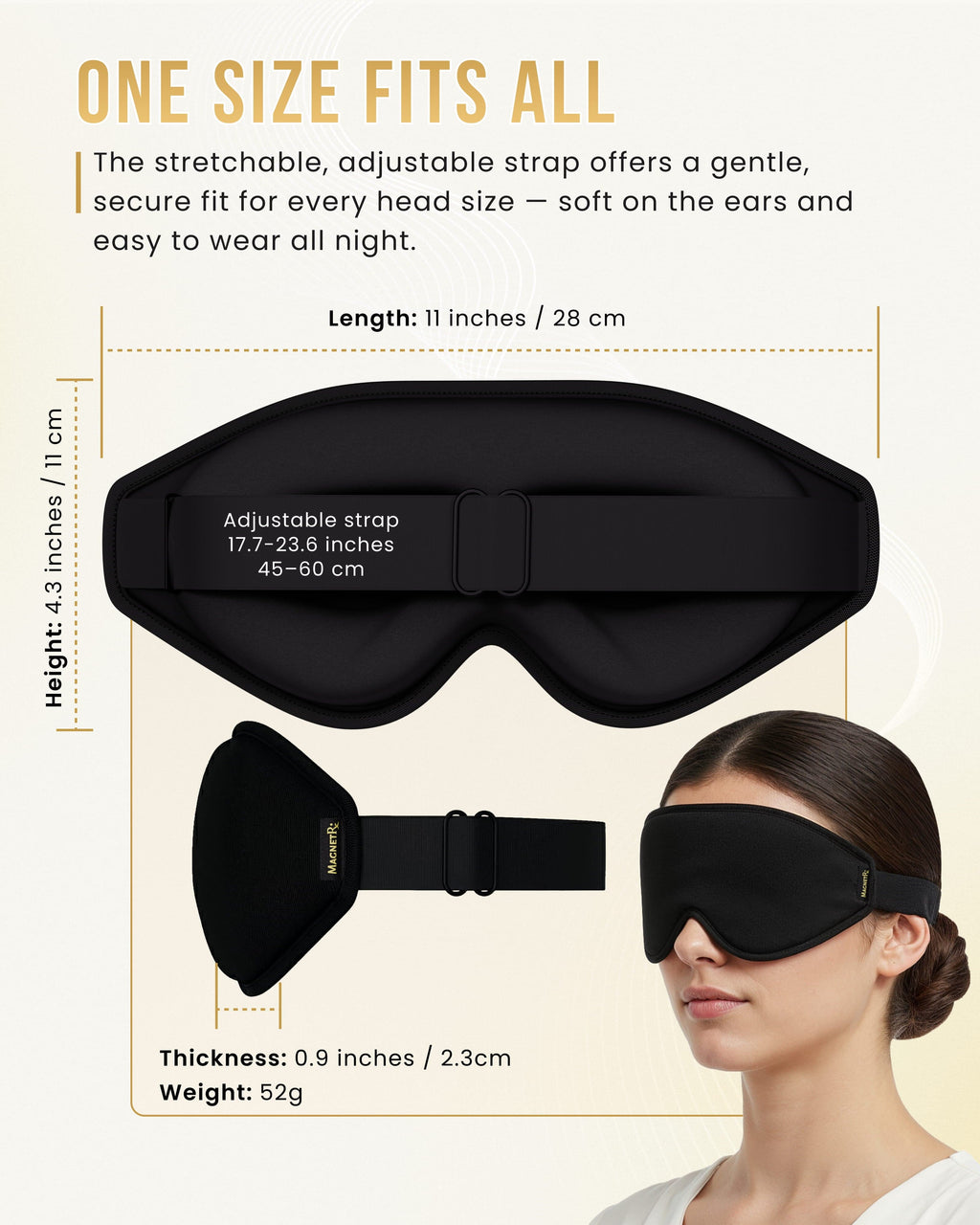 MagnetRX Magnetic Sleep Mask — detail shot 6