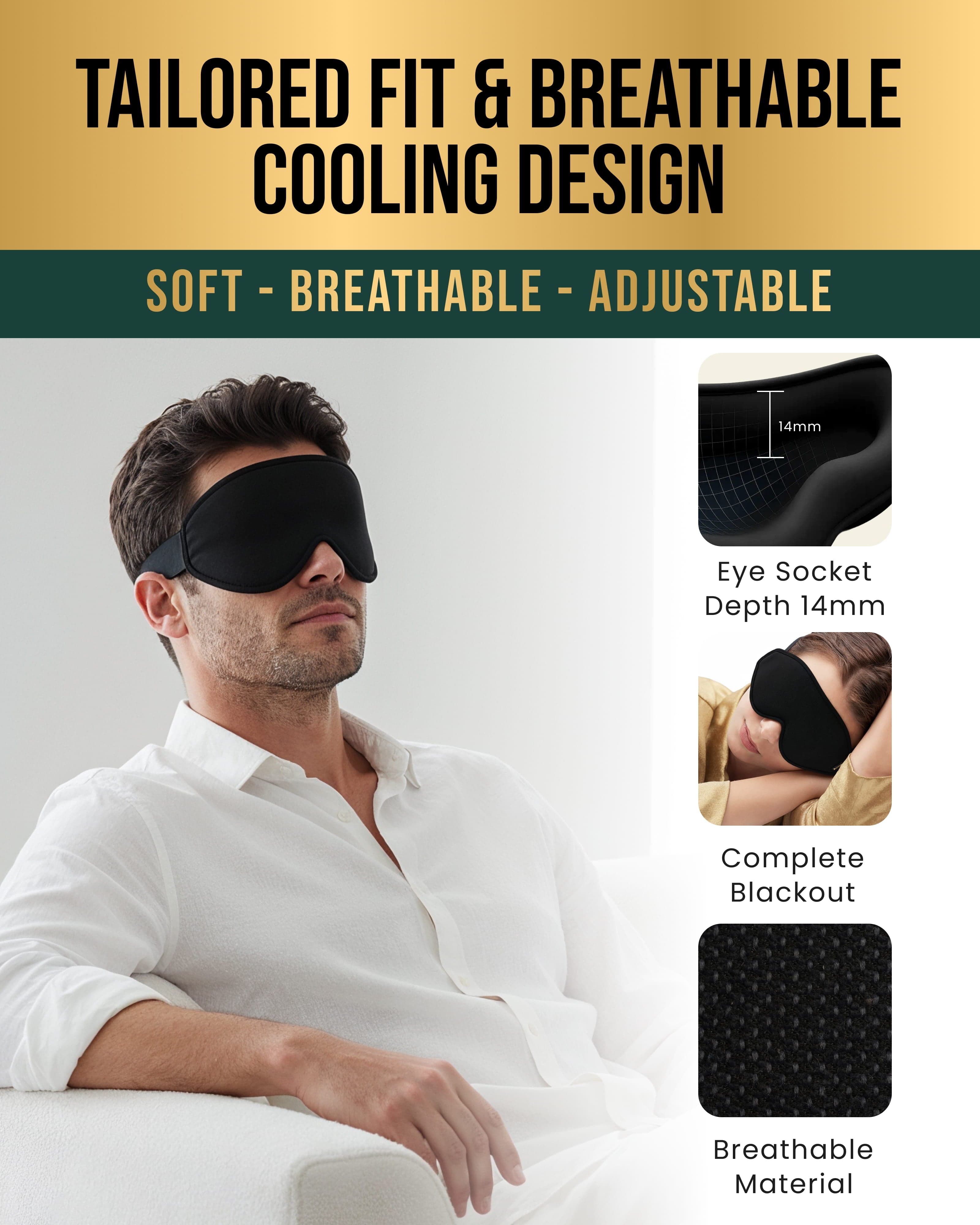 MagnetRX Magnetic Sleep Mask — MagnetRX branding close-up