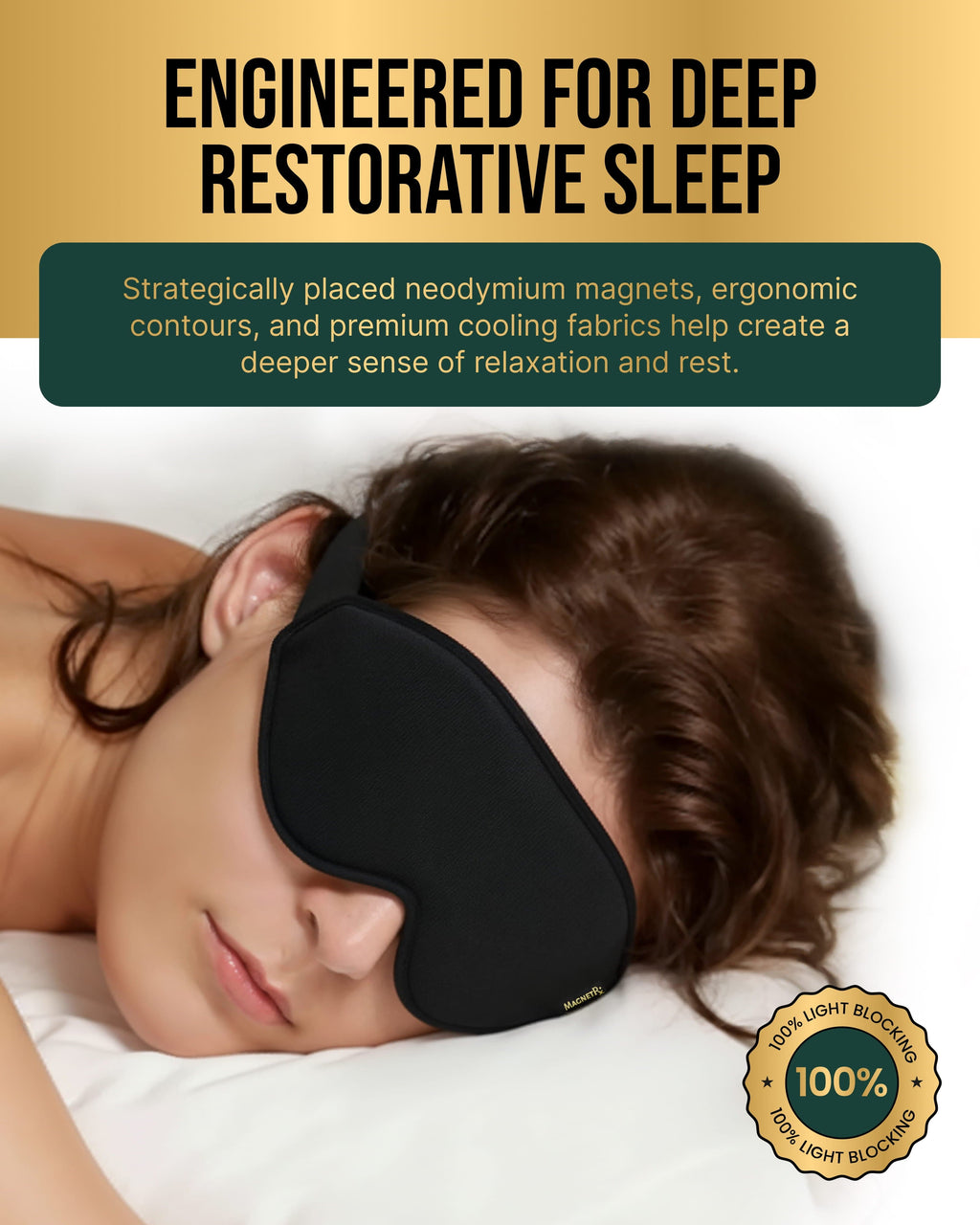MagnetRX Magnetic Sleep Mask — detail shot 7