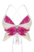 Main Character Butterfly Sequin Top – Sparkly Going Out & Festival Top for Women