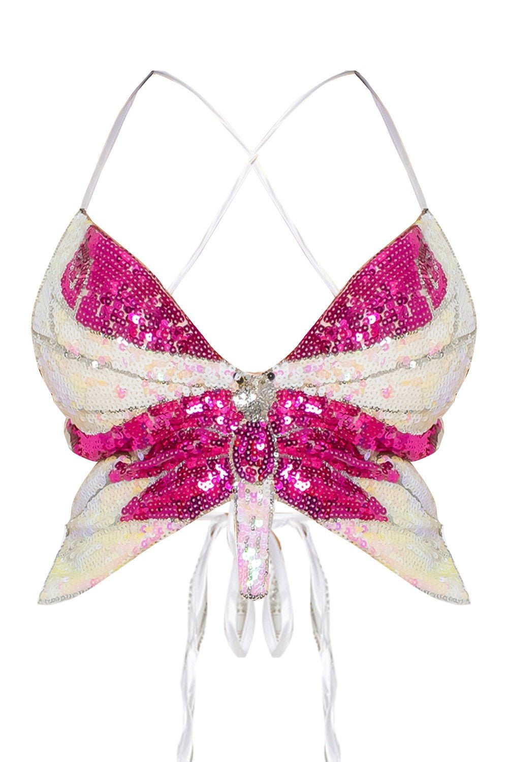 Main Character Butterfly Sequin Top – Sparkly Going Out & Festival Top for Women