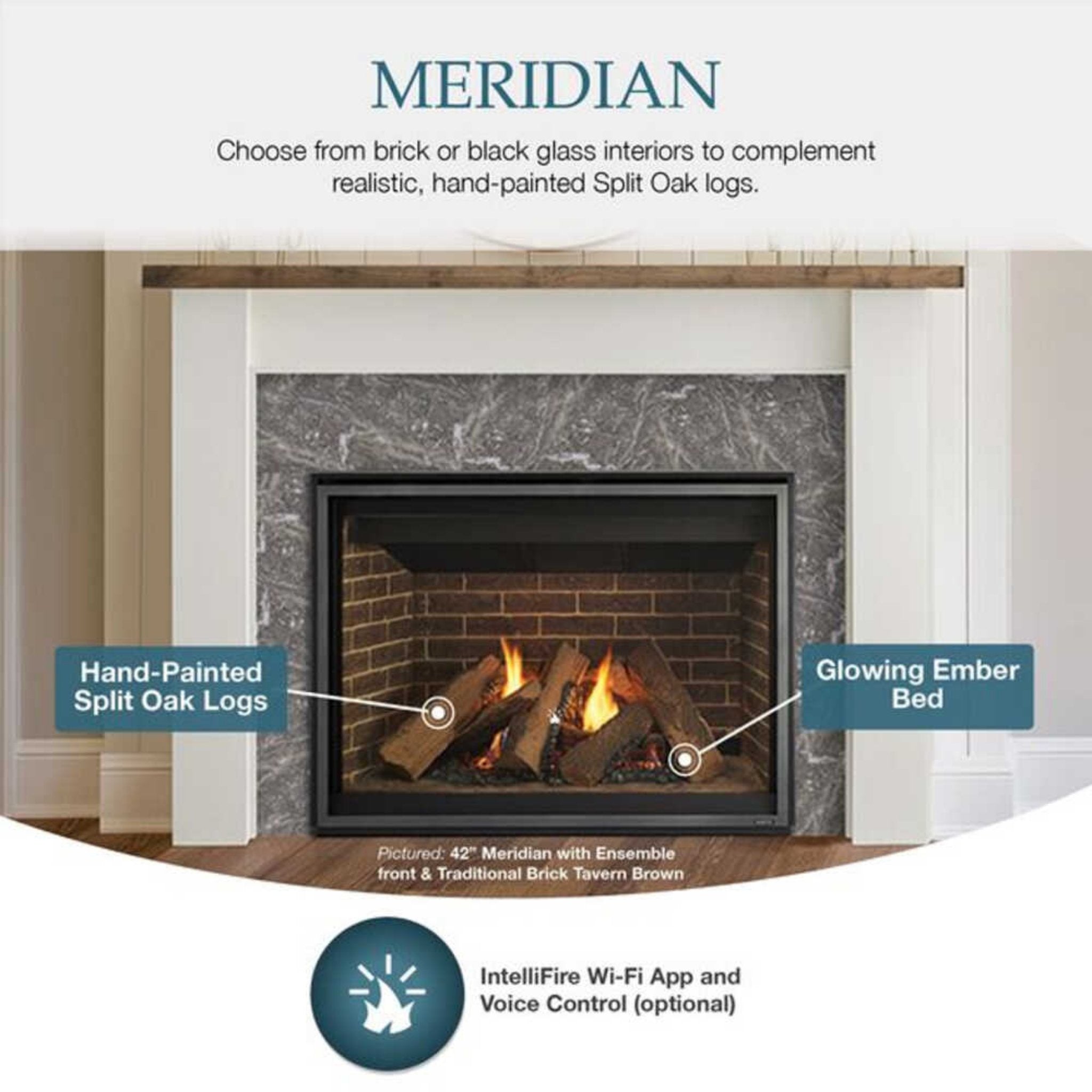 Majestic Meridian 36-Inch Direct Vent Fireplace [MER36N/L] (SAK36135) – SAKSBY WHOLESALE, view 12