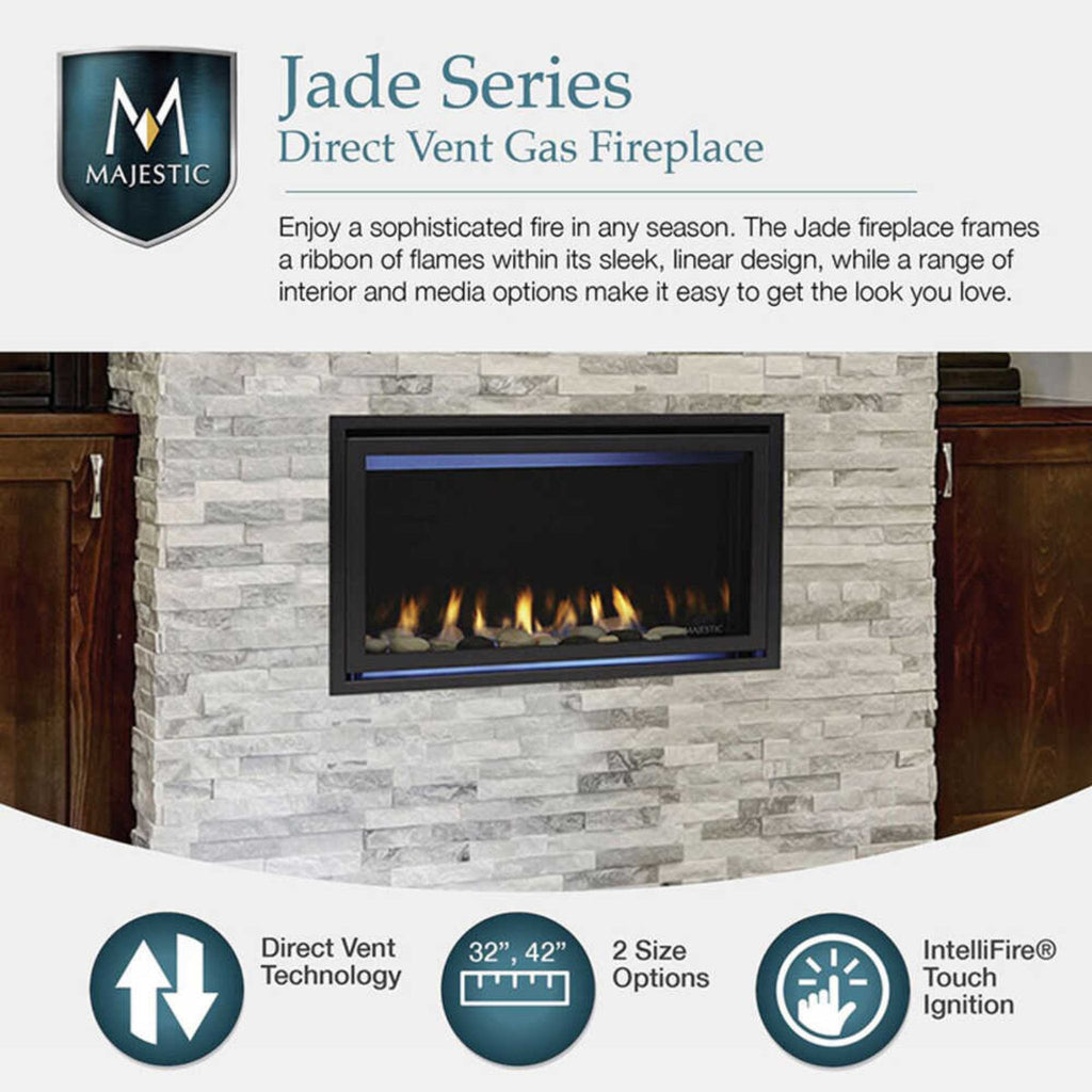 Majestic Jade 42-Inch Direct Vent Fireplace [JADE42IL/IN-B] (SAK15926) – SAKSBY WHOLESALE, view 8