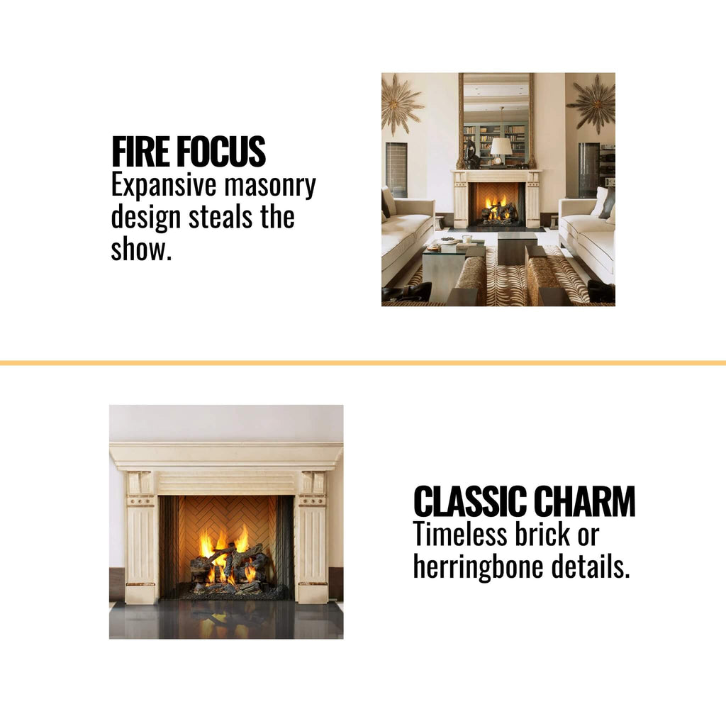 Majestic Ashland 36-Inch Open Wood Burning Fireplace [ASH36] (SAK81529) – SAKSBY WHOLESALE, view 6