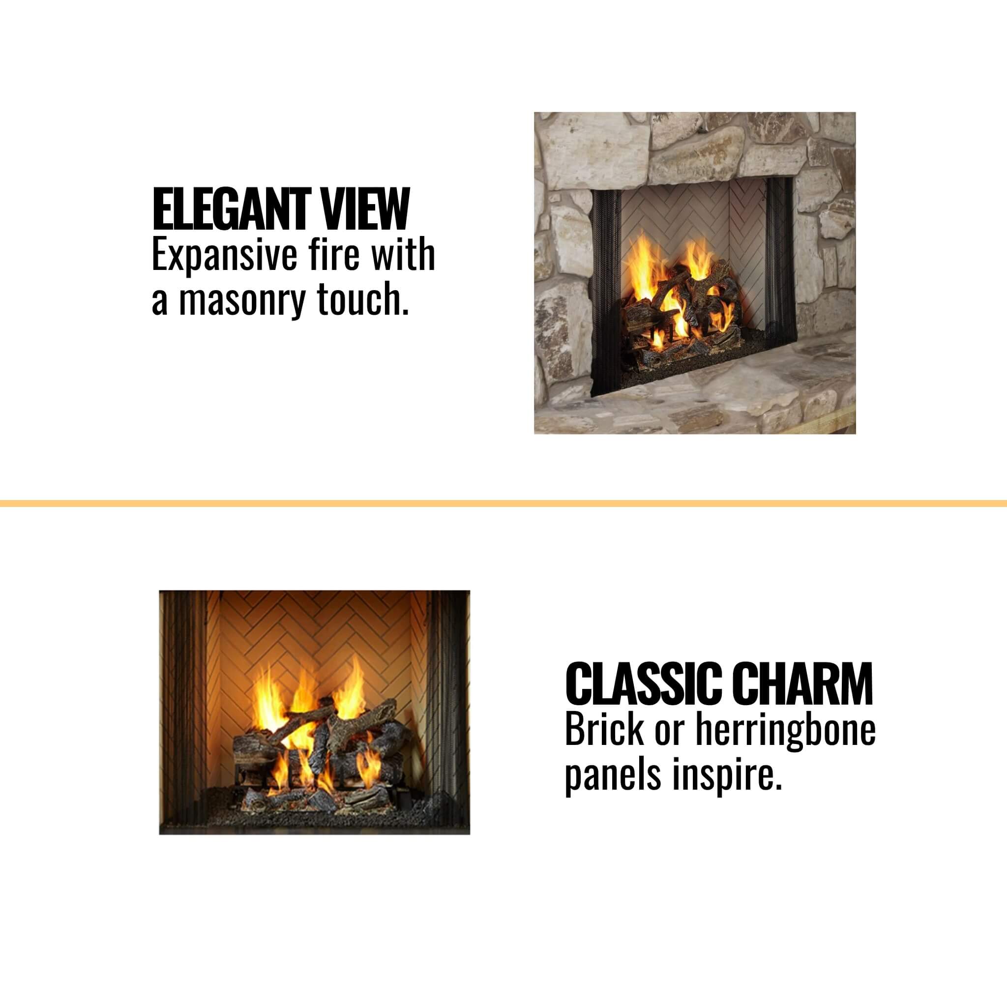 Majestic Ashland 42-Inch Open Wood Burning Fireplace [ASH42] (SAK82429) – SAKSBY WHOLESALE, view 4