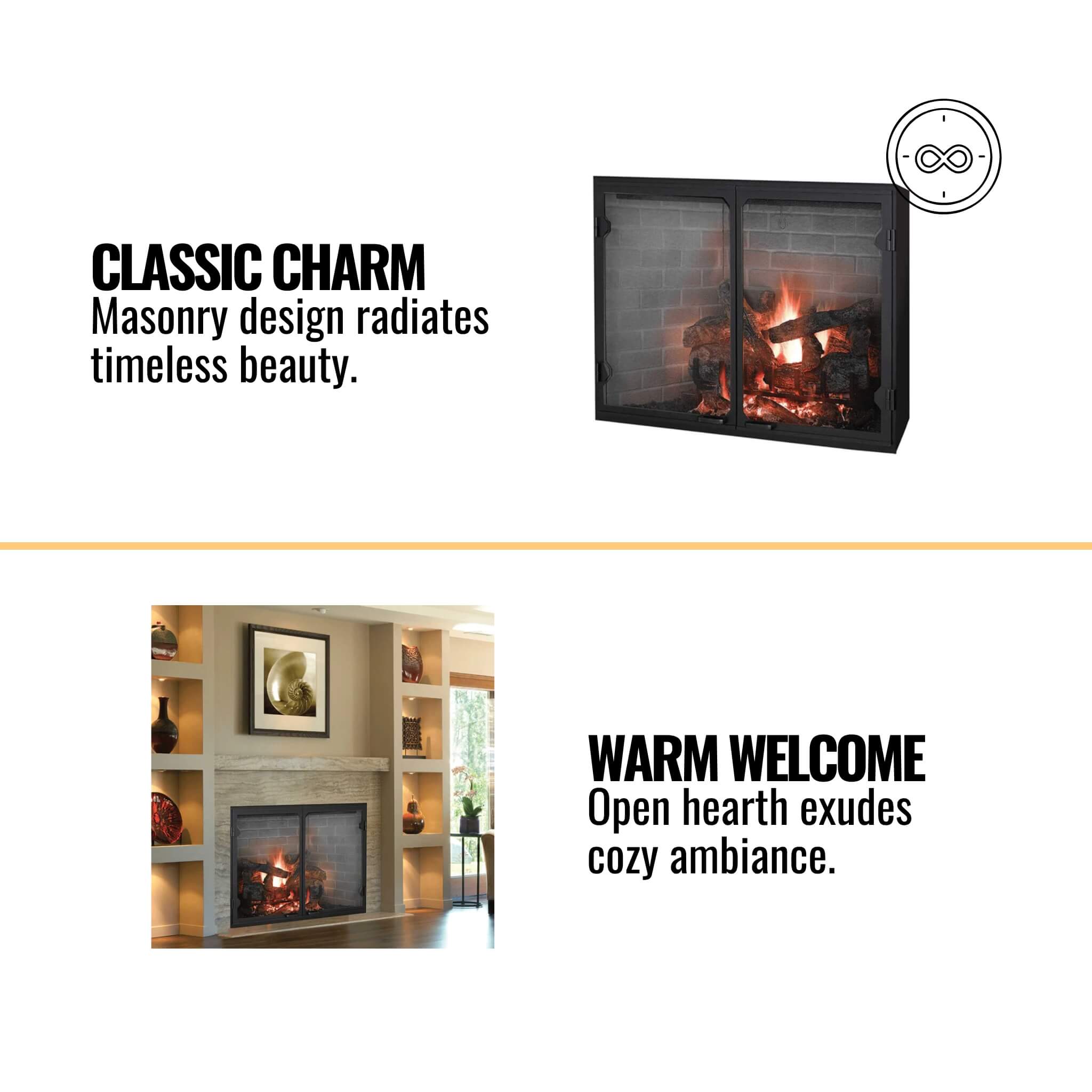Majestic Biltmore Radiant 36-Inch Open Wood Burning Fireplace [SB60] (SAK13487) – SAKSBY WHOLESALE, view 18
