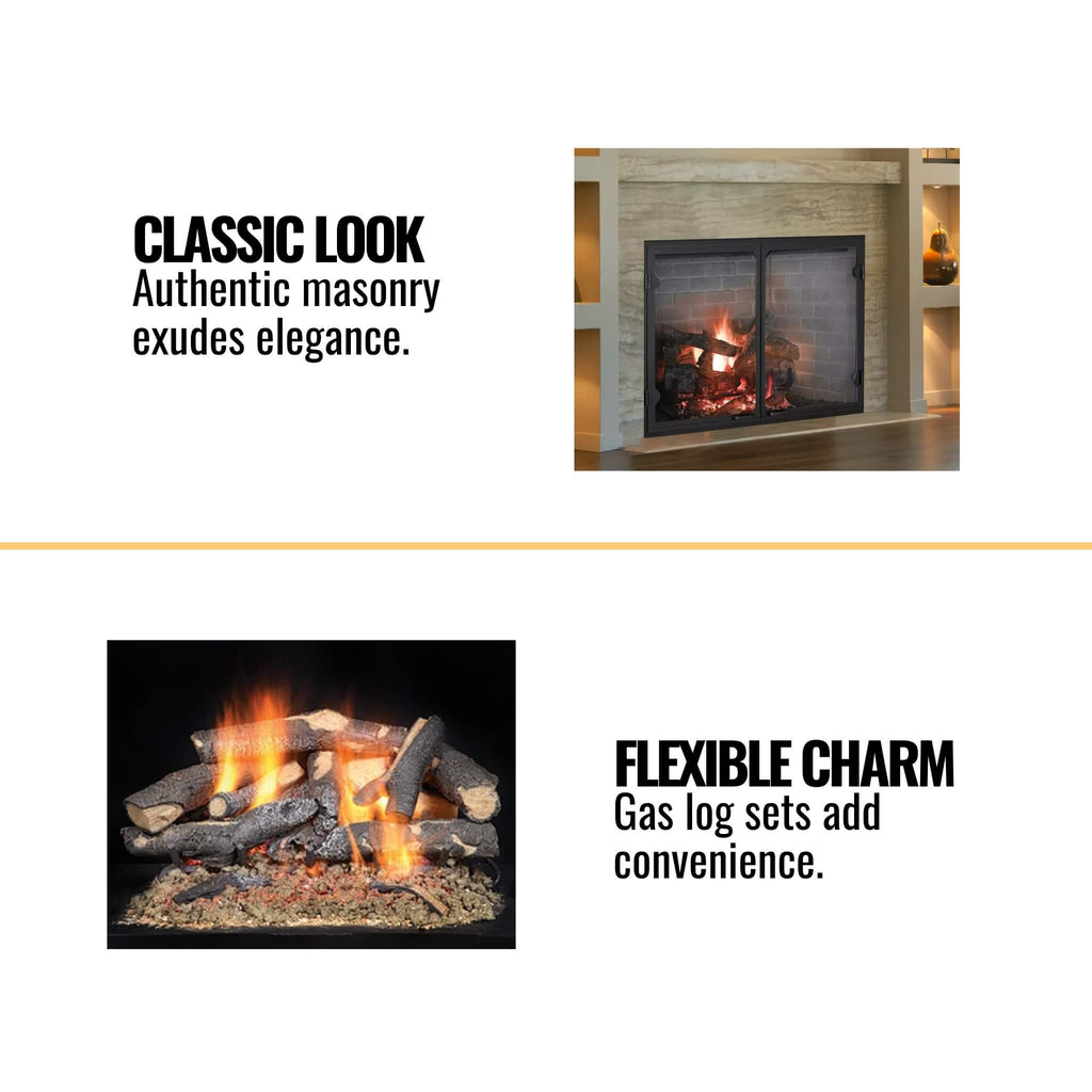 Majestic Biltmore Radiant 42-Inch Open Wood Burning Fireplace [SB80] (SAK82415) – SAKSBY WHOLESALE, view 5