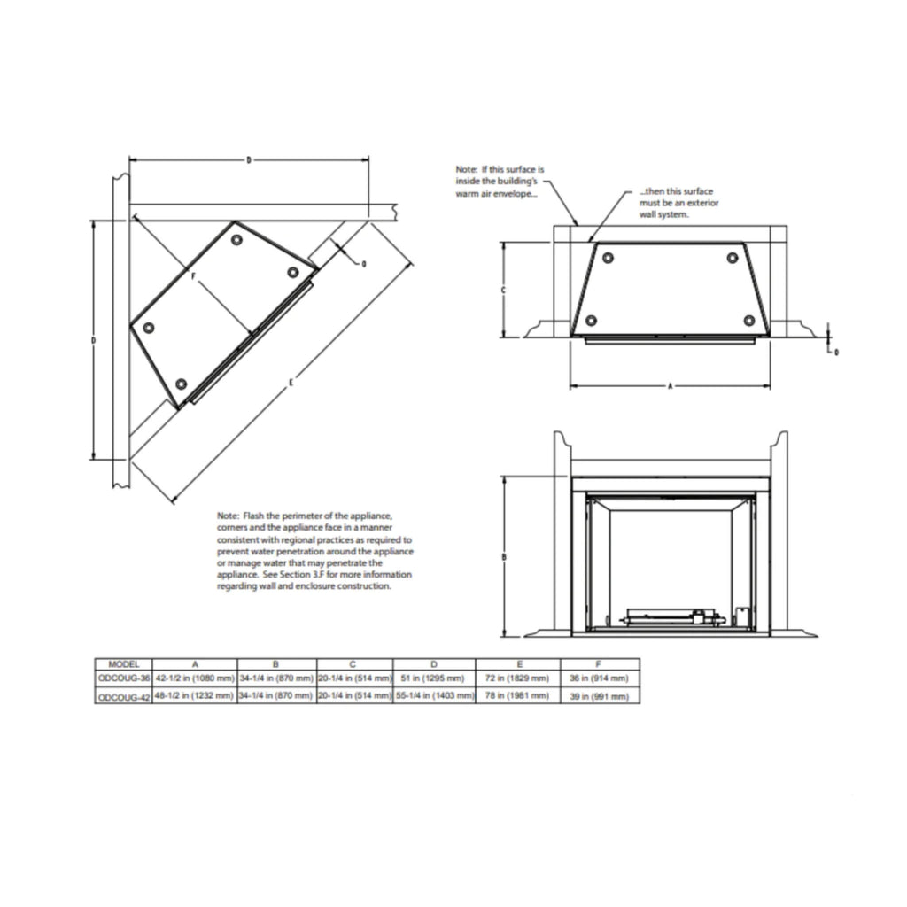 Majestic Courtyard 55K BTU 42-Inch Traditional Outdoor Natural Gas Fireplace (No Refractory) [ODCOUG-42NR] (SAK45318) – SAKSB