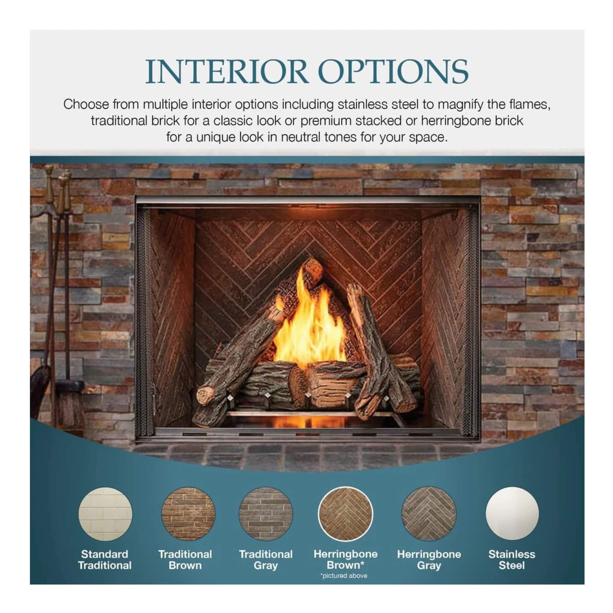 Majestic Courtyard 55K BTU 36-Inch Traditional Outdoor Natural Gas Fireplace (No Refractory) [ODCOUG-36NR] (SAK74218) – SAKSB