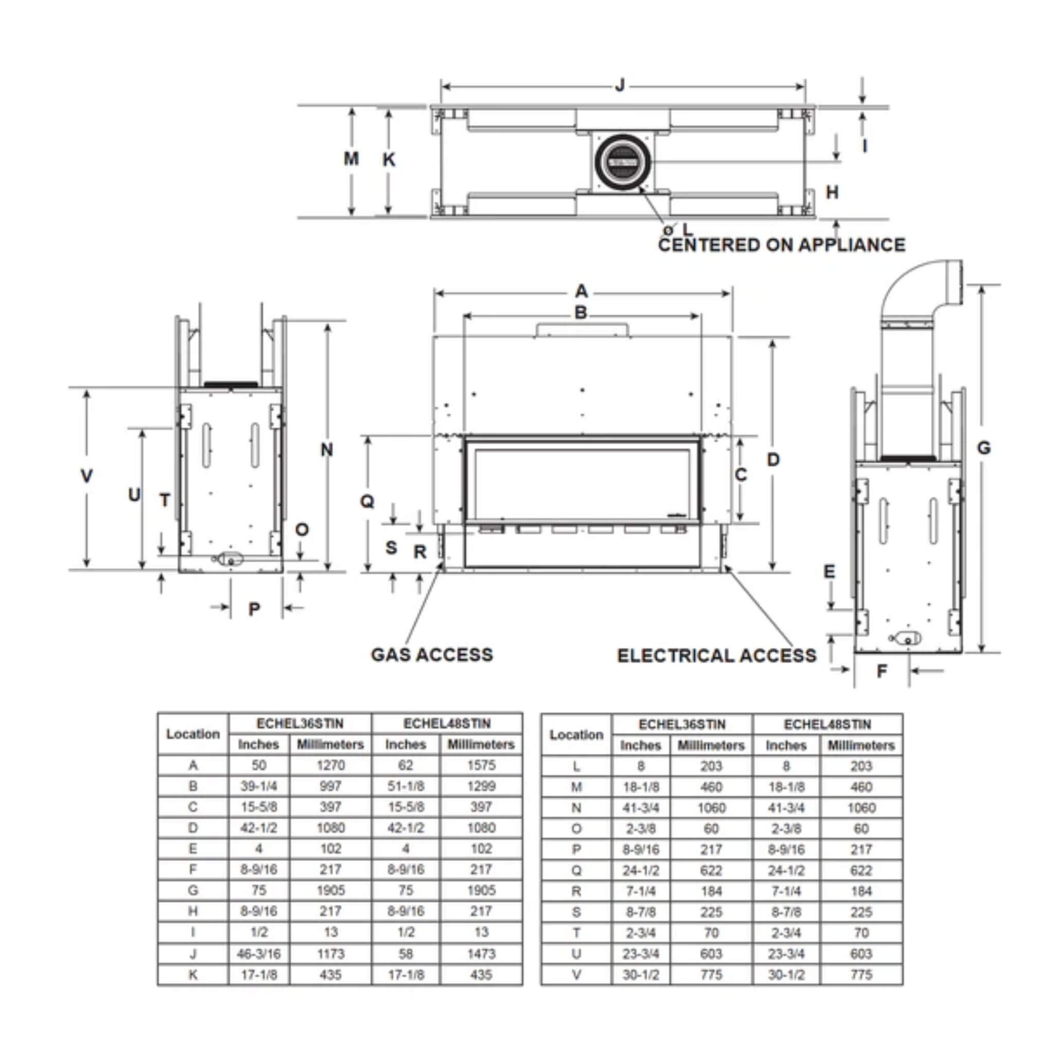 Majestic Echelon II 48-Inch See-Through Direct Vent Fireplace [ECHEL48STIN-C] (SAK69284) – SAKSBY WHOLESALE, view 16