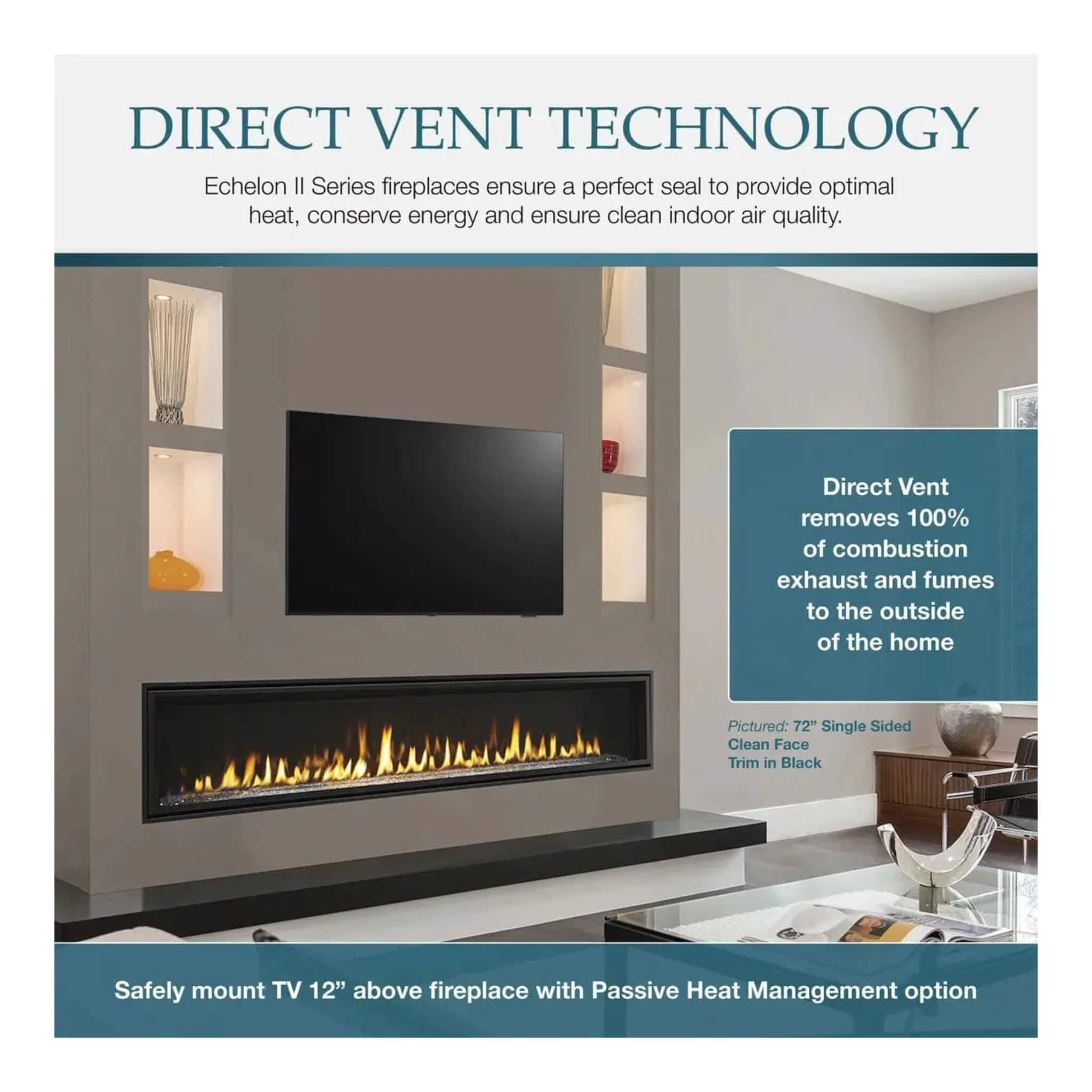 Majestic Echelon II 48-Inch See-Through Direct Vent Fireplace [ECHEL48STIN-C] (SAK69284) – SAKSBY WHOLESALE, view 6