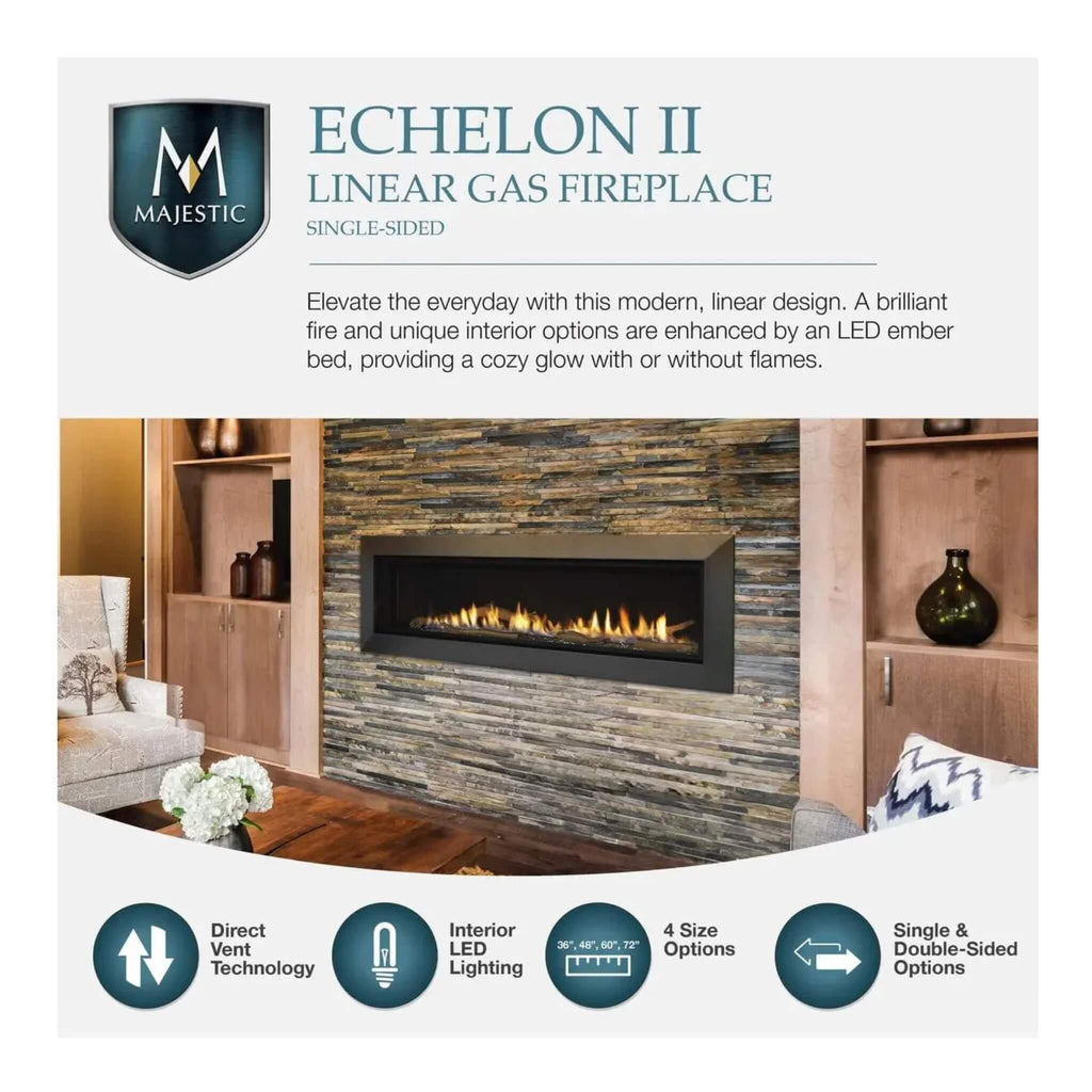 Majestic Echelon II 48-Inch See-Through Direct Vent Fireplace [ECHEL48STIN-C] (SAK69284) – SAKSBY WHOLESALE, view 13