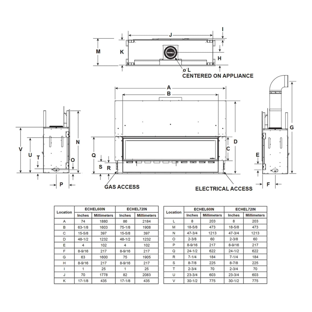 Majestic Echelon II 60-Inch Linear Direct Vent Fireplace [ECHEL60IN-C] (SAK57214) – SAKSBY WHOLESALE, view 12