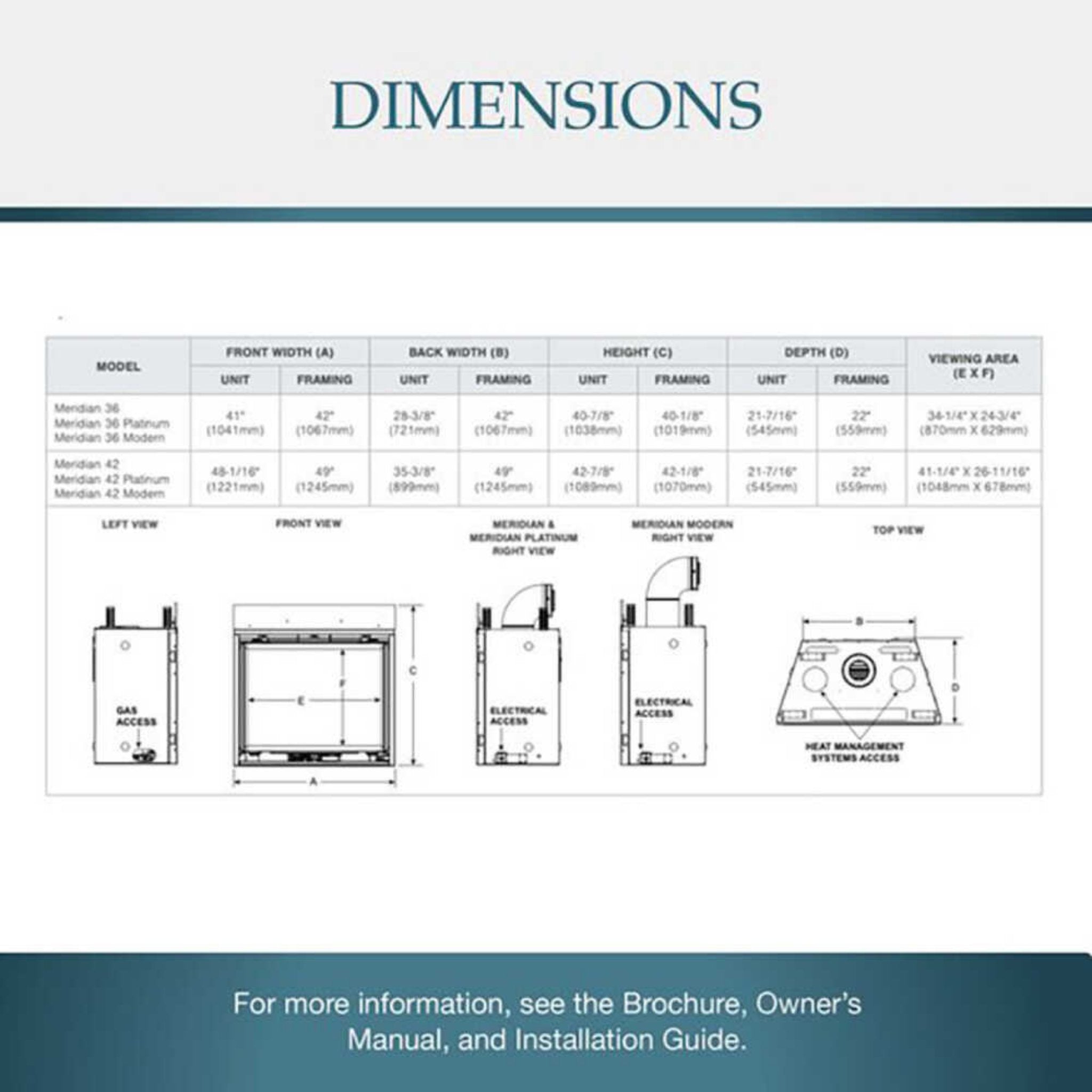 Majestic Meridian 36-Inch Platinum Natural Gas Fireplace [MER36PN] (SAK43751) – SAKSBY WHOLESALE, view 9